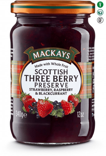 detail Mackays Scottish Threeberry Preserve 340 g