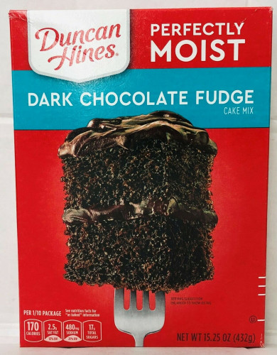 detail Duncan Hines Perfectly Moist Dark Chocolate Fudge 432 g