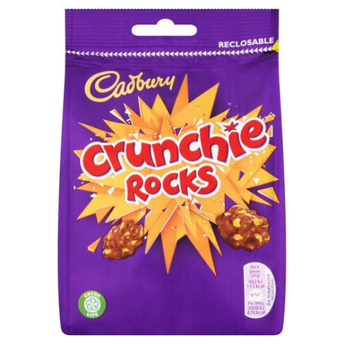 detail Cadbury Crunchie Rocks Bag 110 g