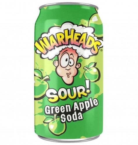 detail Warheads Green Apple Soda 355 ml