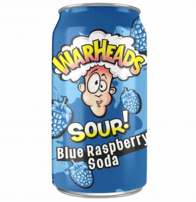 Warheads Blue Raspberry Soda 355 ml