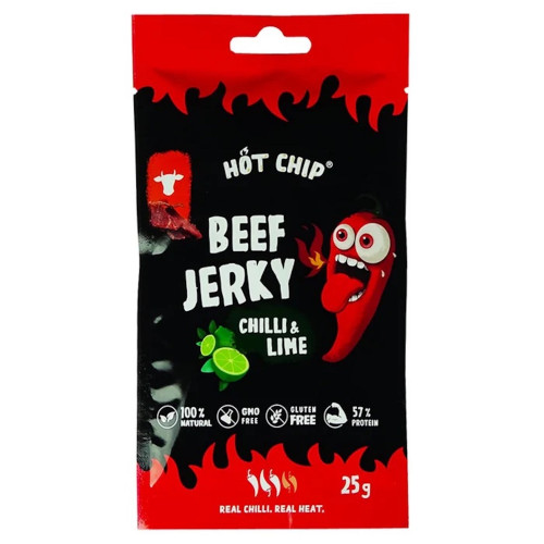 detail Hot Chip Beef Jerky Chilli&Lime 25 g